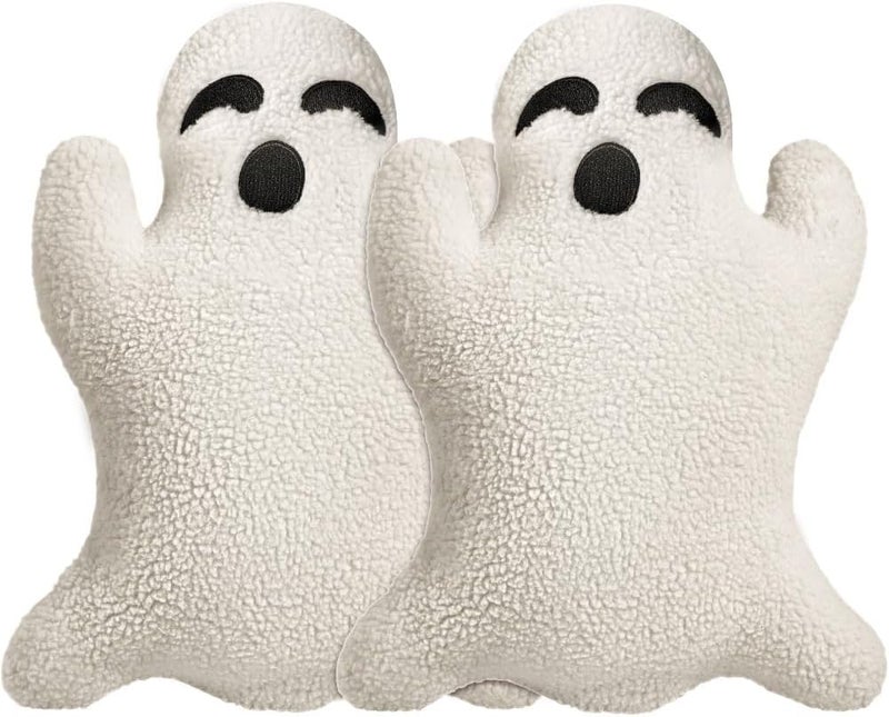 Allorry Ghost Pillow,Ghost Decor,Halloween Pillows Set of 2 Cute Ghost Indoor Decorative Throw Pillow Ghost Plush Pillows for Halloween Decorative Home Sofa Bed Ghost Decor Cushion(7.9 Inch) - Image 1